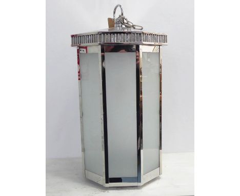 CHARLES EDWARDS JUMBO HANGING TREASURY LANTERN, 80cm H. 