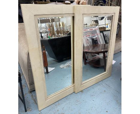 R&amp;Y AUGUSTI WALL MIRRORS, a pair, 120cm x 80cm. (2) 