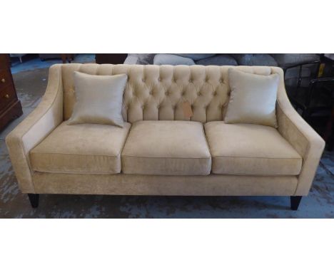 BESPOKE SOFA LONDON SOFA, buttoned back finish, 190cm. 