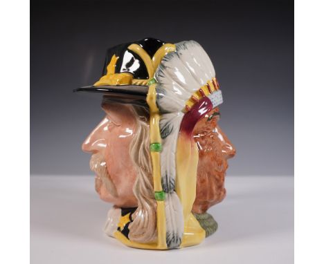 Royal Doulton limited edition character jug from The Antagonists Collection, depicting George Armstrong Custer and Sitting Bu