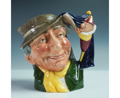 Royal Doulton large character jug of the Punch and Judy Man (D6590), issued in 1964 as part of the Characters from Literature