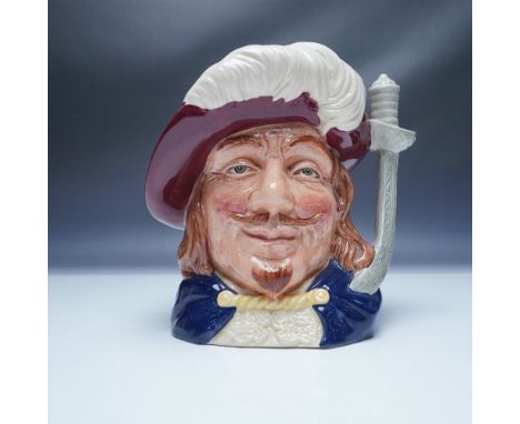 This Royal Doulton character jug, model D6828, depicts Porthos, one of the Three Musketeers, in a striking design by Max Henk