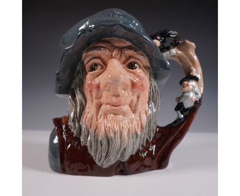 Royal Doulton large character jug titled Rip Van Winkle, model number D6438, modeled by Geoff Blower. Issued in 1954, this ha