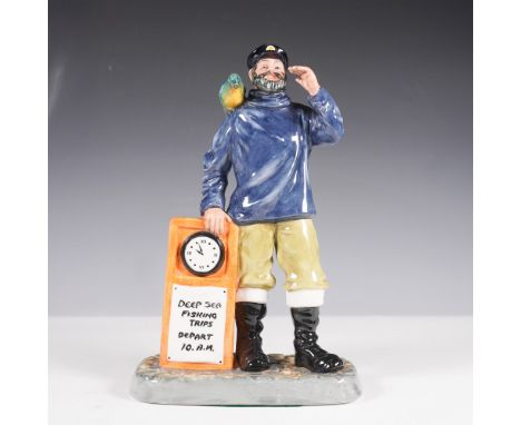 From the Sea Characters series, signed by Michael Doulton in gilded ink. This hand-decorated and hand-painted figure portrays