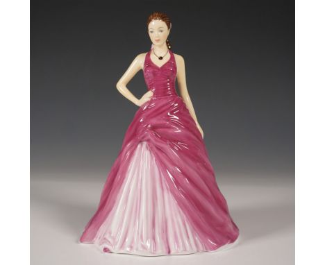 This exquisite Royal Doulton February Amethyst figurine HN5627 is part of the Birthstones Collection, celebrating the birthst
