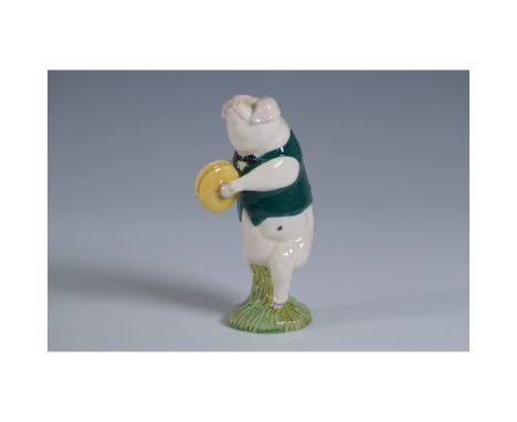 Charming Beswick by Royal Doulton porcelain figurine titled George Cymbalist, model PP10. This delightful hand-painted piece 