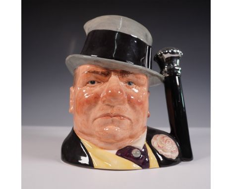 Bold and expressive Royal Doulton character jug from The Celebrity Collection, portraying legendary American comedian W.C. Fi