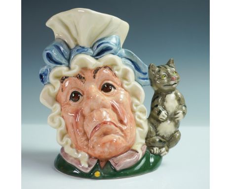 Royal Doulton character jug The Cook and the Cheshire Cat, model number D6842, designed by William K. Harper. Issued in 1989,