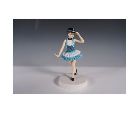 Royal Doulton hand-decorated porcelain figurine titled Tap Dancer HN5792 from the Rhythm and Dance series. This charming piec