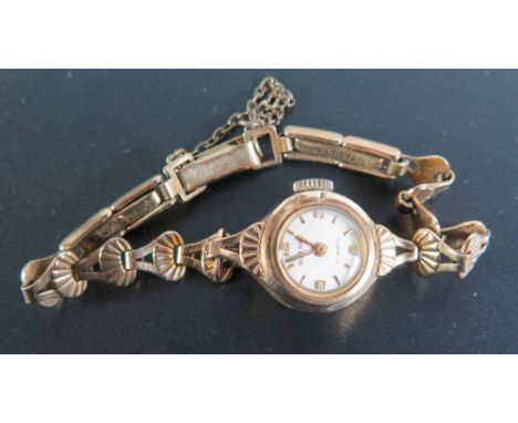 Rotary Lady's 9ct Gold Dress Watch, running