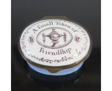 A Stafforshire Enamel Patch Pot