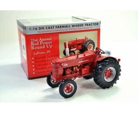 Spec Cast Farm Issue comprising 1/16 International Farmall W400D Tractor. 2010 Red Power Round Up Special. Impressively detai