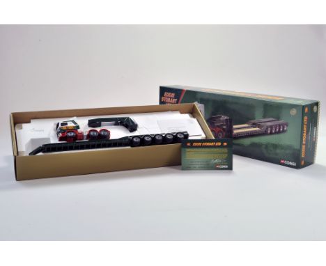 Corgi Diecast Truck issue comprising No. CC12203 Scania Low Loader in the livery of Eddie Stobart. Appears excellent with box