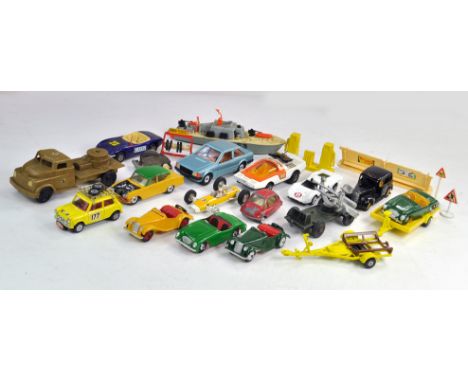 Misc diecast group comprising various makers, Corgi, Dinky including Mini Monte Carlo and others. Fair to Very Good. Conditio