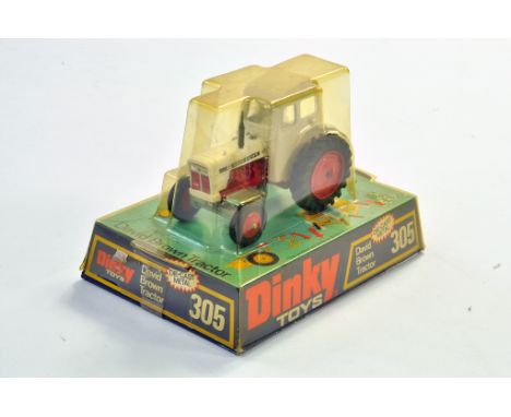 Dinky No. 305 David Brown 990 Tractor. Red Engine Block and hubs. Great example appears very good to excellent, little or no 