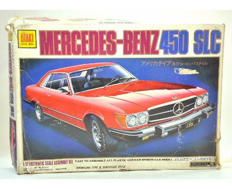 Otaki Plastic Model Kit 1:12 scale consisting of No. OT3-78. Mercedes - Benz 450 SLC. Appears to be complete. Very good to ex