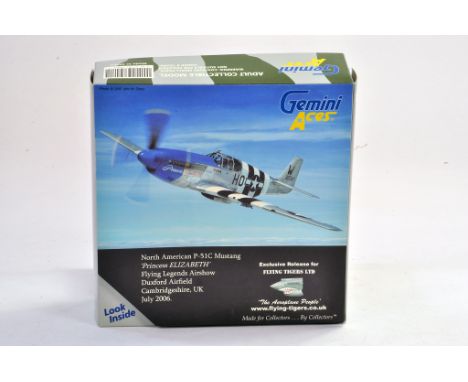 Gemini Aces Diecast model aircraft 1:72 scale comprising No. GAUSA 2AAA P51C Mustang Princess Elizabeth. Limited Edition of 7