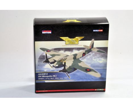 Corgi Diecast model aircraft 1:72 scale comprising Aviation Archive No. AA32814 DH Mosquito W4051.Appears excellent and not p