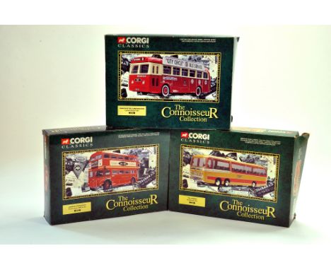 Corgi Classics Trio of diecast bus issues. Excellent with boxes.  Condition Reports: Please contact us for additional picture