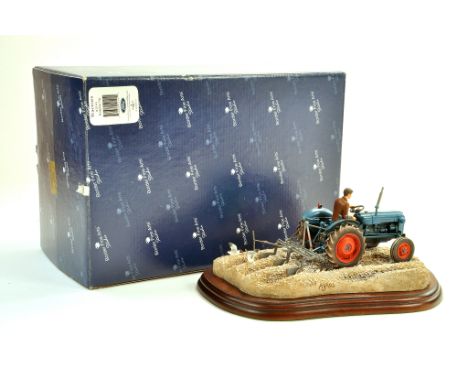 Border Fine Arts Study, Ridging up featuring Fordson Tractor. Impressive and excellent with packaging. Condition Reports: Ple