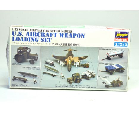 Hasegawa Plastic Model Kit. 1:72 scale comprising no.X72:5 Aircraft in Action Series Aircraft Weapon Loading Set. Appears to 