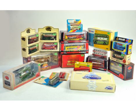 Lledo, EFE and Corgi Boxed Bus and Coach Diecast group. Generally excellent with boxes. Condition Reports: Please contact us 