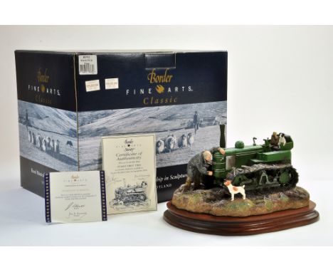 Border Fine Arts Study, Starts First Time, featuring Fowler Crawler Tractor. Impressive and excellent with packaging. Conditi