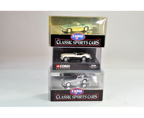 Trio of Corgi Diecast Models comprising editions of Austin Healeys. All excellent with boxes. Condition Reports: Please conta