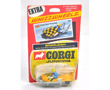 Corgi Juniors No. 1011 James Bond 007 Bobsleigh from On Her Majesty's Secret Service. Appears excellent, not removed from bub