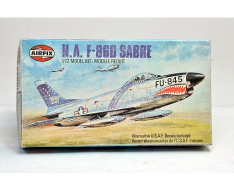 Airfix Plastic Model Kit. 1:72 scale comprising no. 902061  Series 2 N.A. F-860 Sabre. Appears to be complete. Very good to e