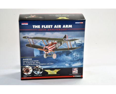 Corgi Diecast model aircraft 1:48 scale comprising Aviation Archive No. AA38103 Sopwith Camel No.10 Naval Squadron. Appears e