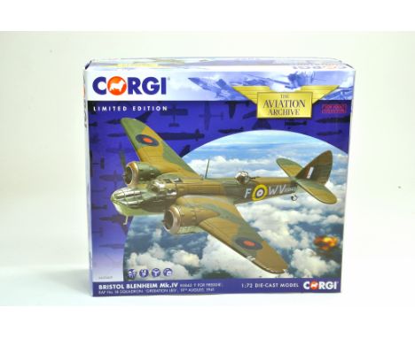 Corgi Diecast model aircraft 1:72 scale comprising Aviation Archive No. AA38409 Bristol Blenheim Mk. IV RAF No.18 Squadron Op