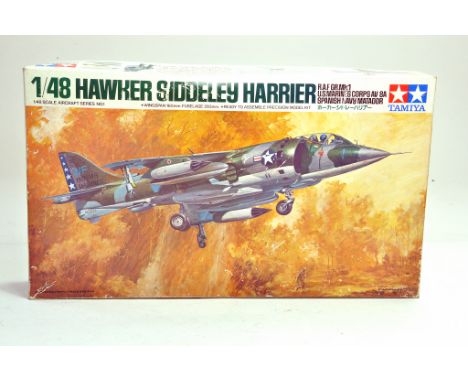 Tamiya Plastic Model Kit. 1:48 scale comprising no. MA112-800 Hawker Siddley Harrier RAF GR. MK1 US Marines Corps AV-8A Spani