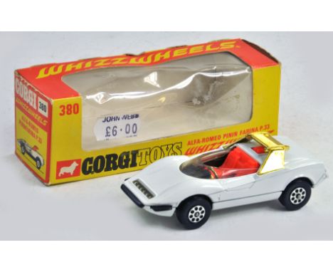 Corgi No. 380 Alfa Romeo Pininfarina P33. Whizzwheels. Generally excellent in very good box. Condition Reports: Please contac