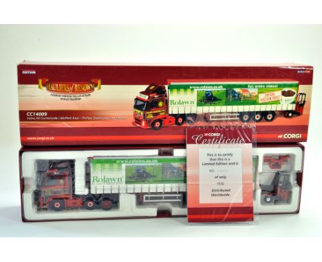 Corgi Diecast Model Truck Issue comprising No. CC14009 Volvo FH Curtainside with Moffett in the livery of Phillips. Appears v