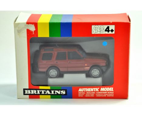 Britains Farm issue comprising 1/32 Land Rover Discovery. Appears excellent and secured with good box, some light wear. Condi