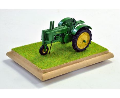 Tekno Bygg Modified Hand Built Farm Issue comprising 1/32 John Deere Model B Vintage Tractor. Tricycle. Superb Piece and Exce