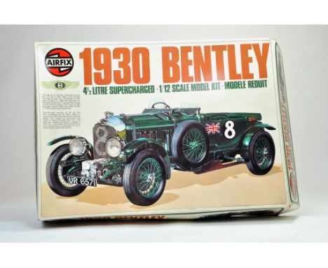 Airfix Plastic Model Kit. 1:12 scale consisting of no. 20440-8 1930 Bentley 4 1/2 litre supercharged. Appears to be complete.