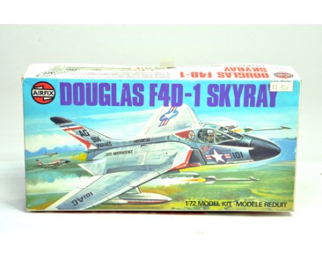 Airfix Plastic Model Kit. 1:72 scale comprising of no. 03027-4 Douglas F4D-1-Skyray Series 3. Appears to be complete. Very go