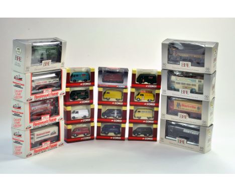 An assortment of Corgi 1/76 diecast vehicles, mostly commercials plus EFE and other promotional. Twenty Models in total. Gene