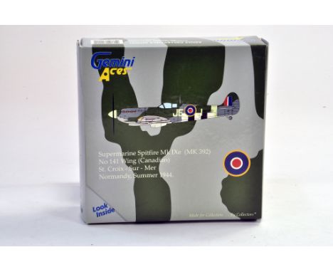 Gemini Aces Diecast model aircraft 1:72 scale comprising No. GARAF 1001 Super Marine Spitfire No. 141 Wing Canadian. Appears 