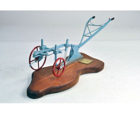 Marbil Models extremely scarce Ransomes Horse Drawn Plough, large scale, mounted on plinth. Very Good to Excellent. Condition