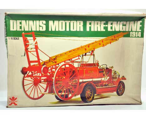 Bandai Plastic Model Kit. 1:14 scale consisting of no. 15  Dennis Motor Fire Engine 1914. Over 500 parts. Appears to be compl