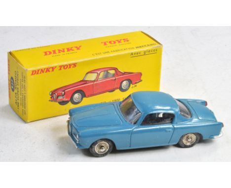 French Dinky No. 527 Alfa Romeo 1900 Super Sprint. Blue with Concave Hubs. Generally very good to excellent, little or no sig