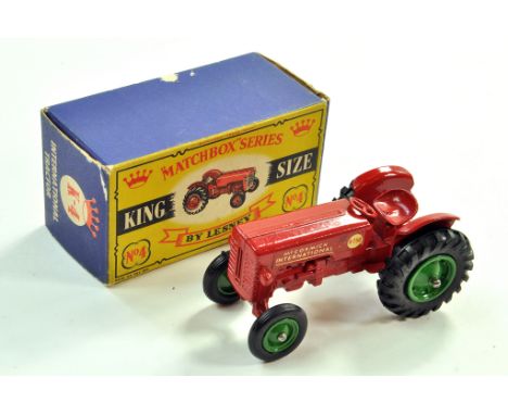 Matchbox Kingsize No. 4 International McCormick Tractor. Green Hubs. Fine example, generally excellent with little or no sign