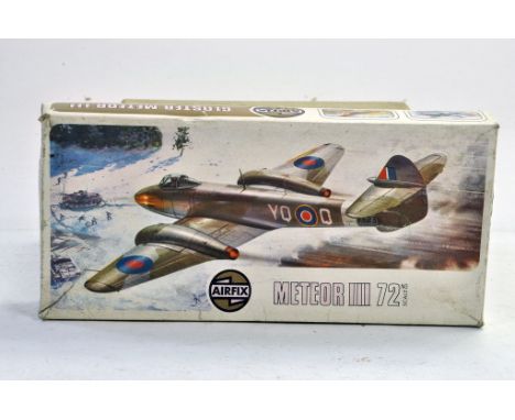 Airfix Plastic Model Kit. 1:72 scale comprising of no. 02038-1 Kit Series 2 Gloster Meteor III. Appears to be complete. Very 