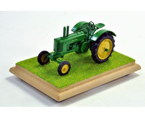 Tekno Bygg Modified Hand Built Farm Issue comprising 1/32 John Deere Model B Vintage Tractor. Wide Front. Superb Piece and Ex