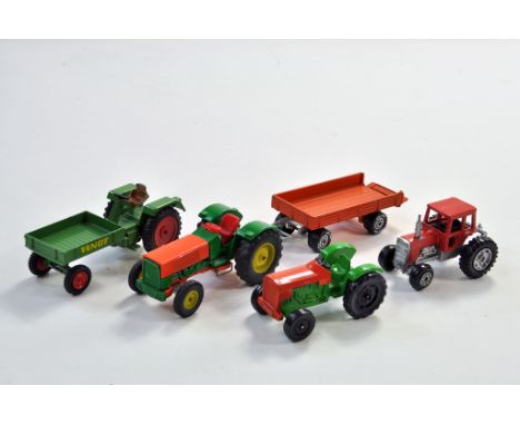 A group of farm tractor issues comprising Siku, Majorette and others. Mostly 1/55 - 1/64 scale. Very Good. Condition Reports: