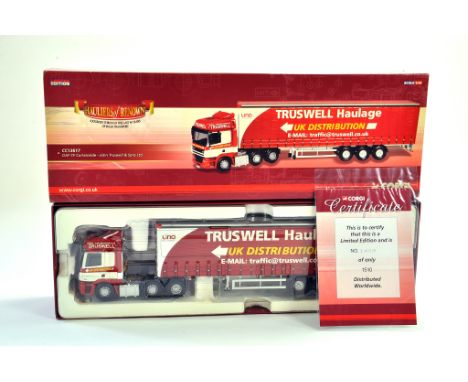 Corgi Diecast Model Truck Issue comprising No. CC13617 DAF CF Curtainside in the livery of John Truswell. Appears very good, 