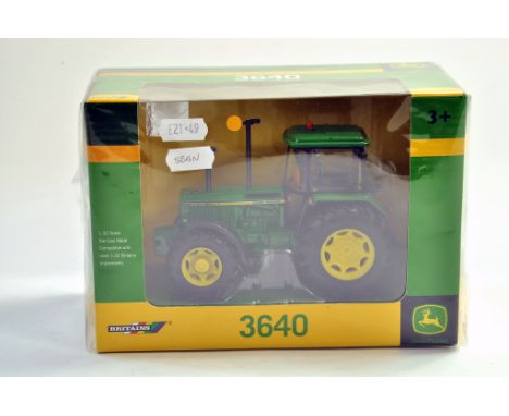 Britains Farm issue comprising 1/32 John Deere 3640 Tractor. Appears excellent and secured within box with wrapper. Condition
